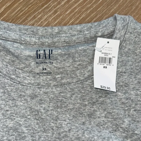 GAP Gray Long Sleeve Pajama Top - Picture 2 of 2